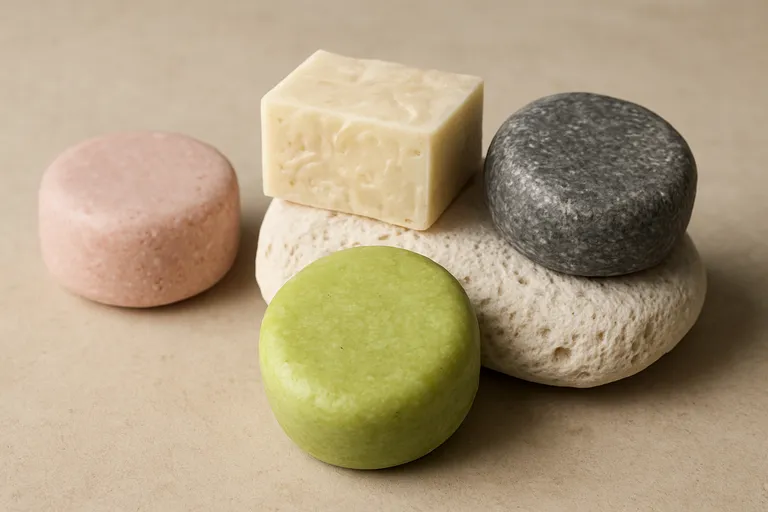 Verschillende varianten van solid shampoo